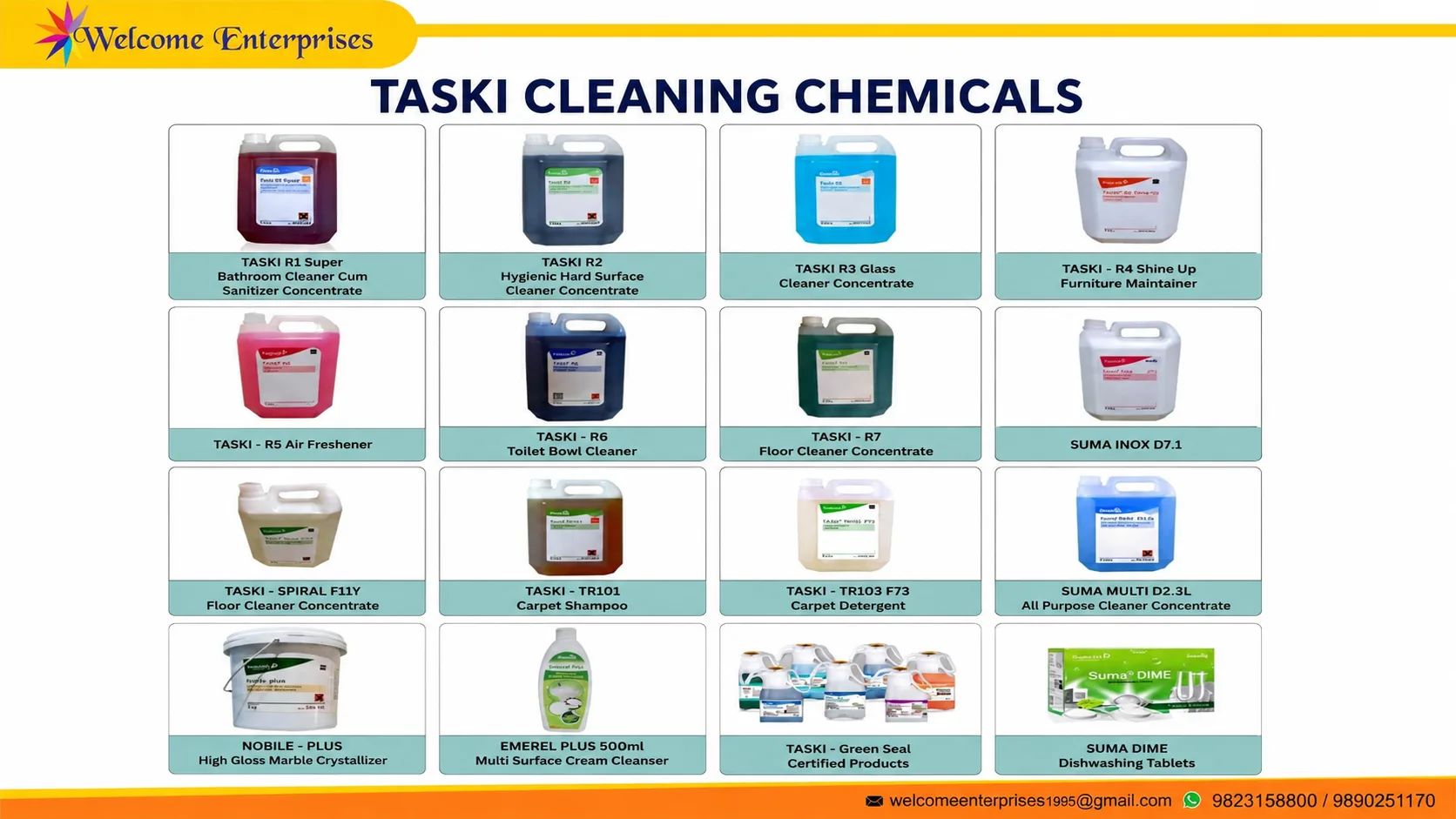 TASKI Cleaning Chemicals